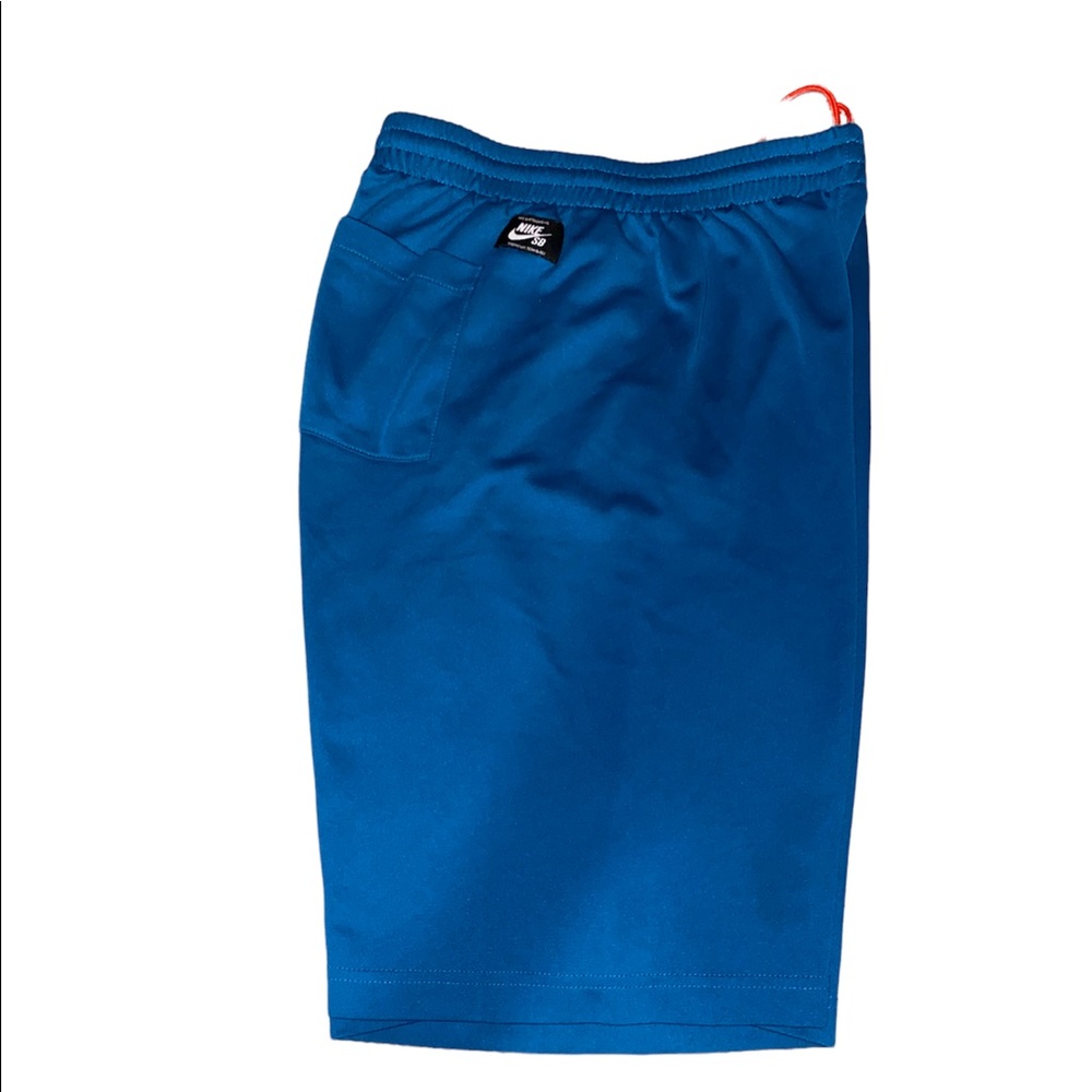 Youth Boys Nike Shorts Blue/Orange - Picture 4 of 4